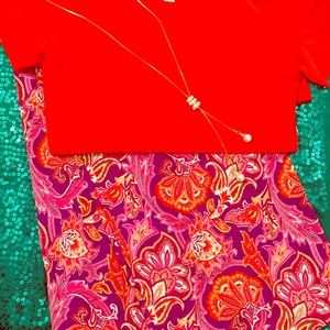 Palazzo pants and T-shirt